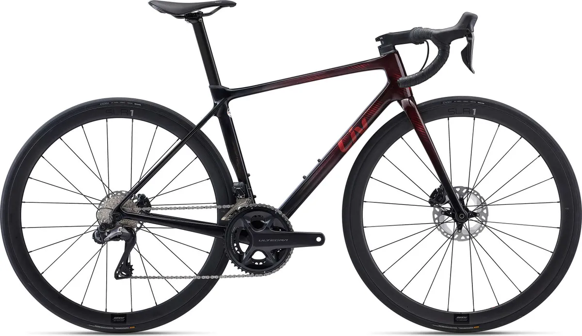 Giant Liv Langma Advanced Pro 0 Disc 2023 - Grå/Rød