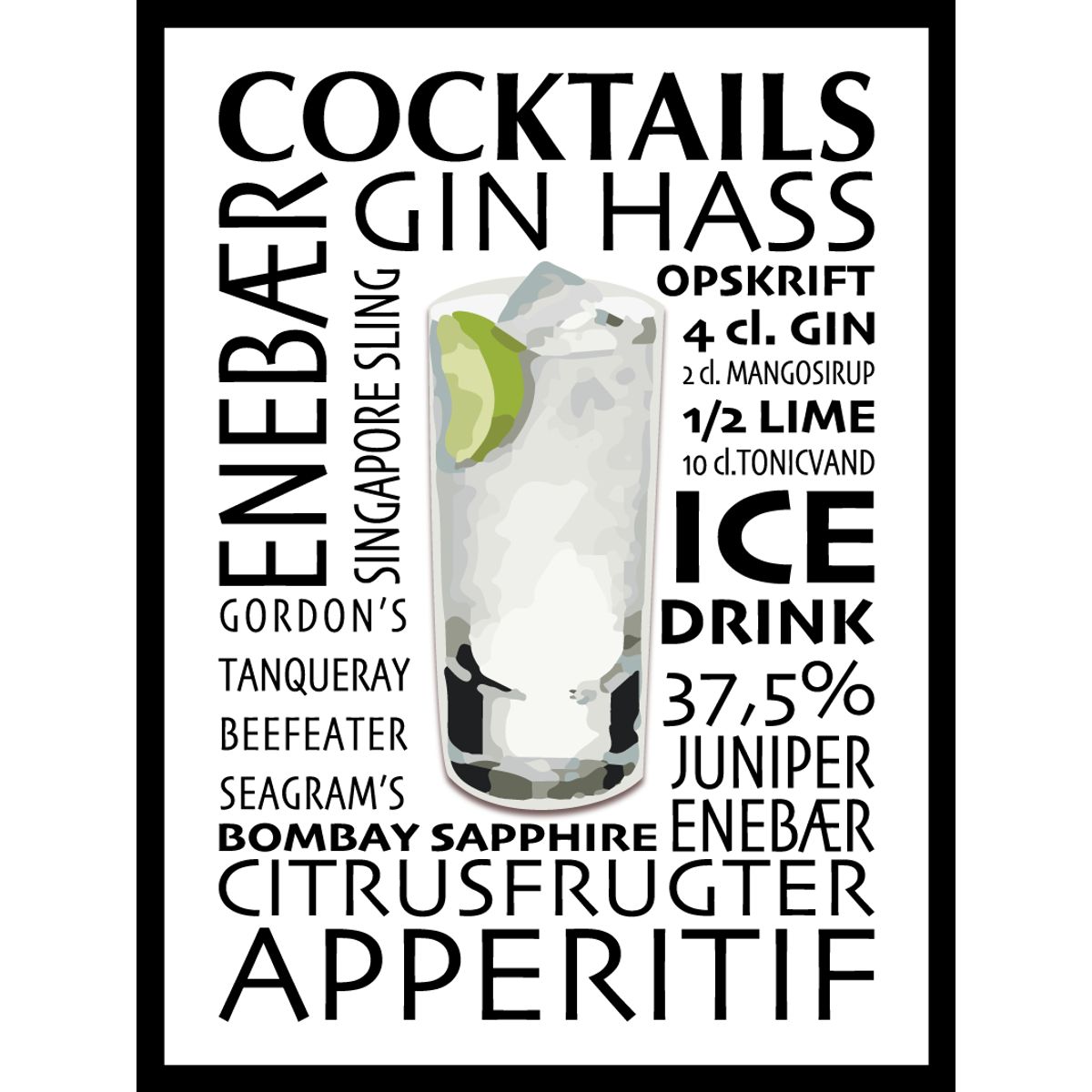 Gin plakat