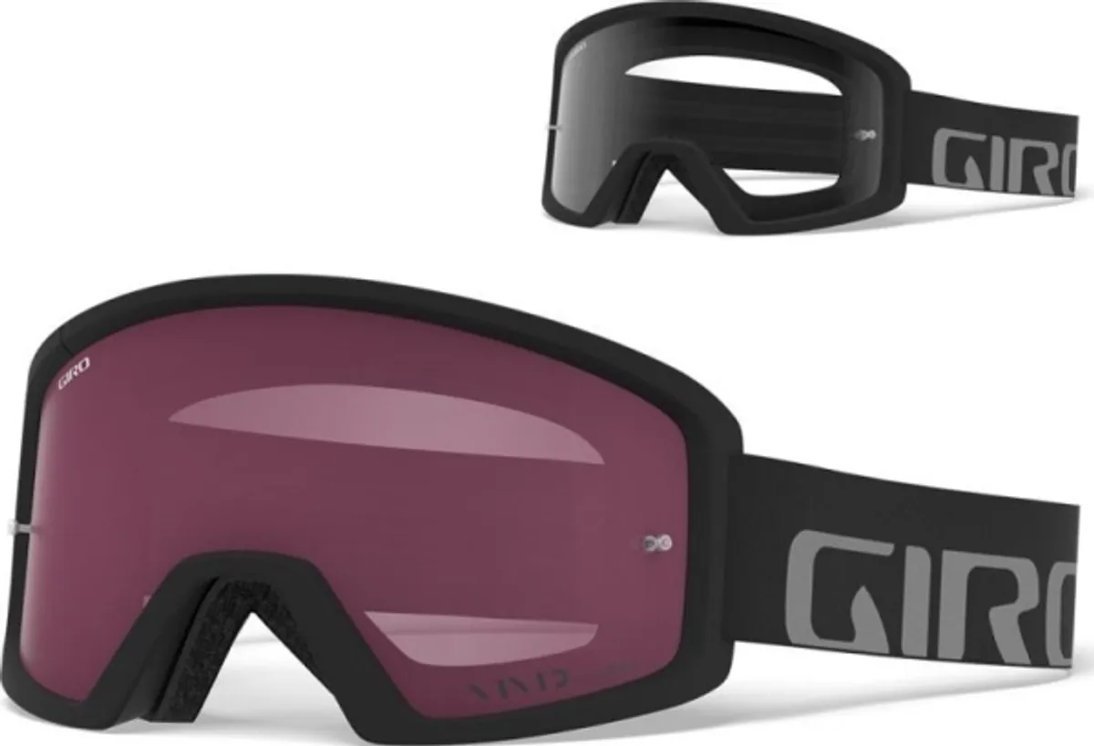 Giro Goggles Giro Tazz Mtb Sort Grå (Amber Scarlet Trail Colour Glas + Transparent Glas 99% S0)