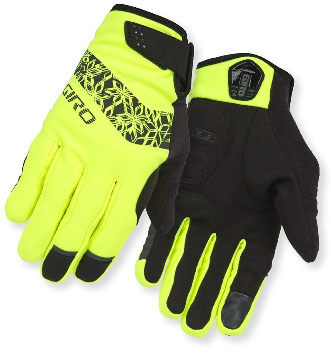 Giro Vinter Dame Handske Candela - Fluo Gul/Sort