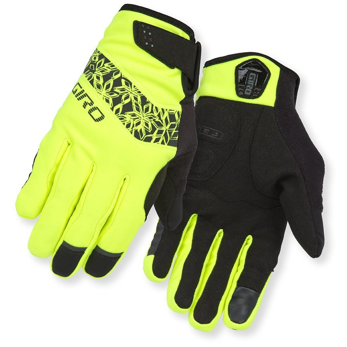 Giro Vinter Dame Handske Candela - Fluo Gul/Sort