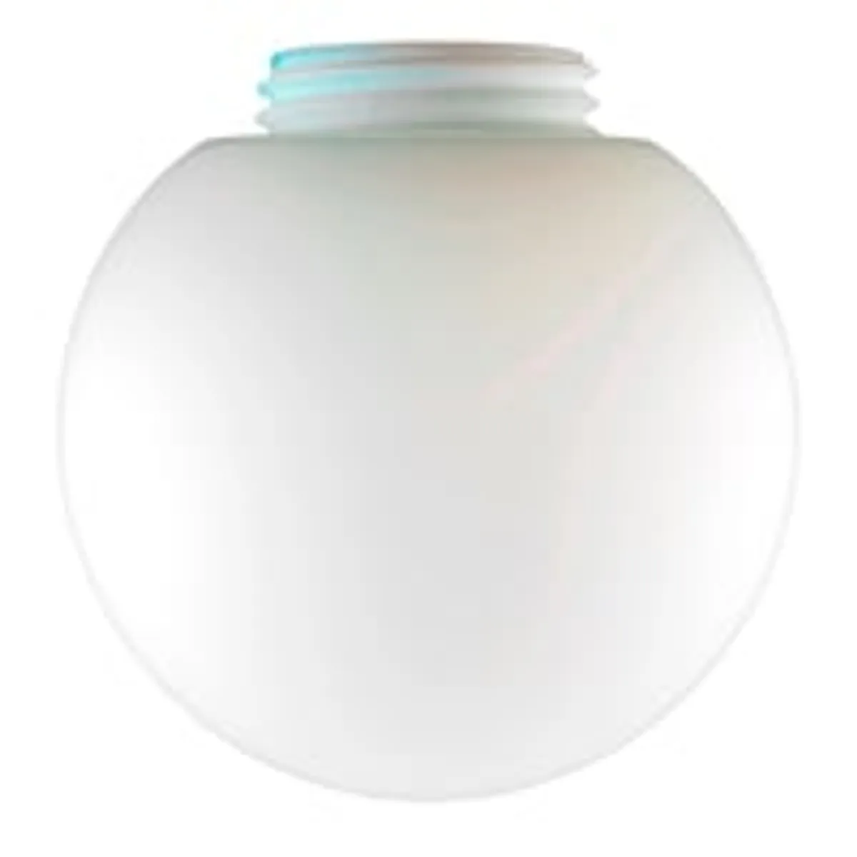 Glas kuppel Glob 180 mm, H170 mm, gevind 84,5 mm, mat opal