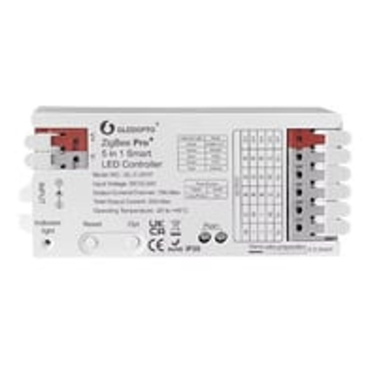 Gledopto 5i1 Zigbee strip controller - Hue kompatibel, 12V/24V, RGB+CCT