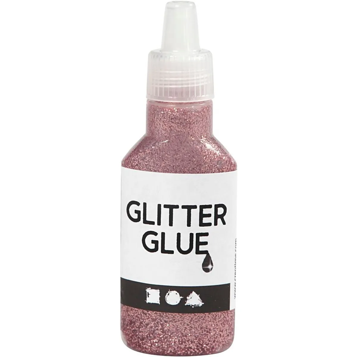 Glitterlim, rosa, 25ml