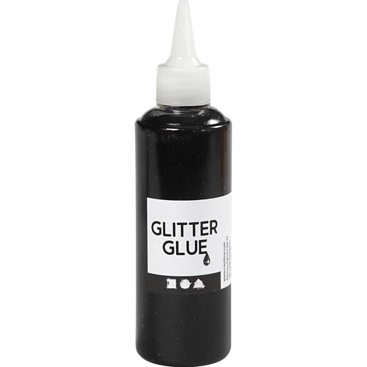 Glitterlim - Sort - 118 Ml