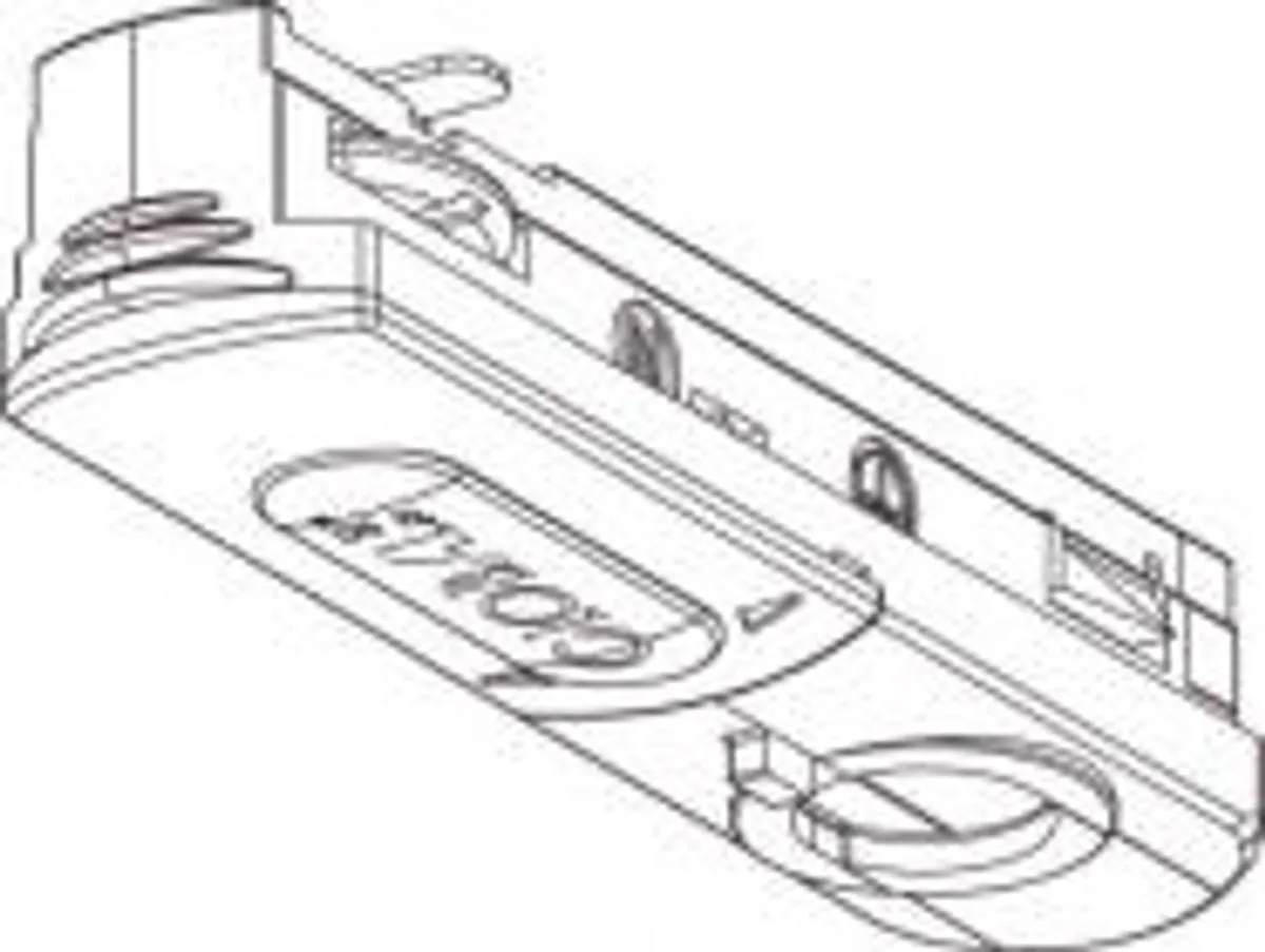 Global 1 faset pendeladapter GB66-3, max 5 kg. -Hvid (med nippel og aflastning)