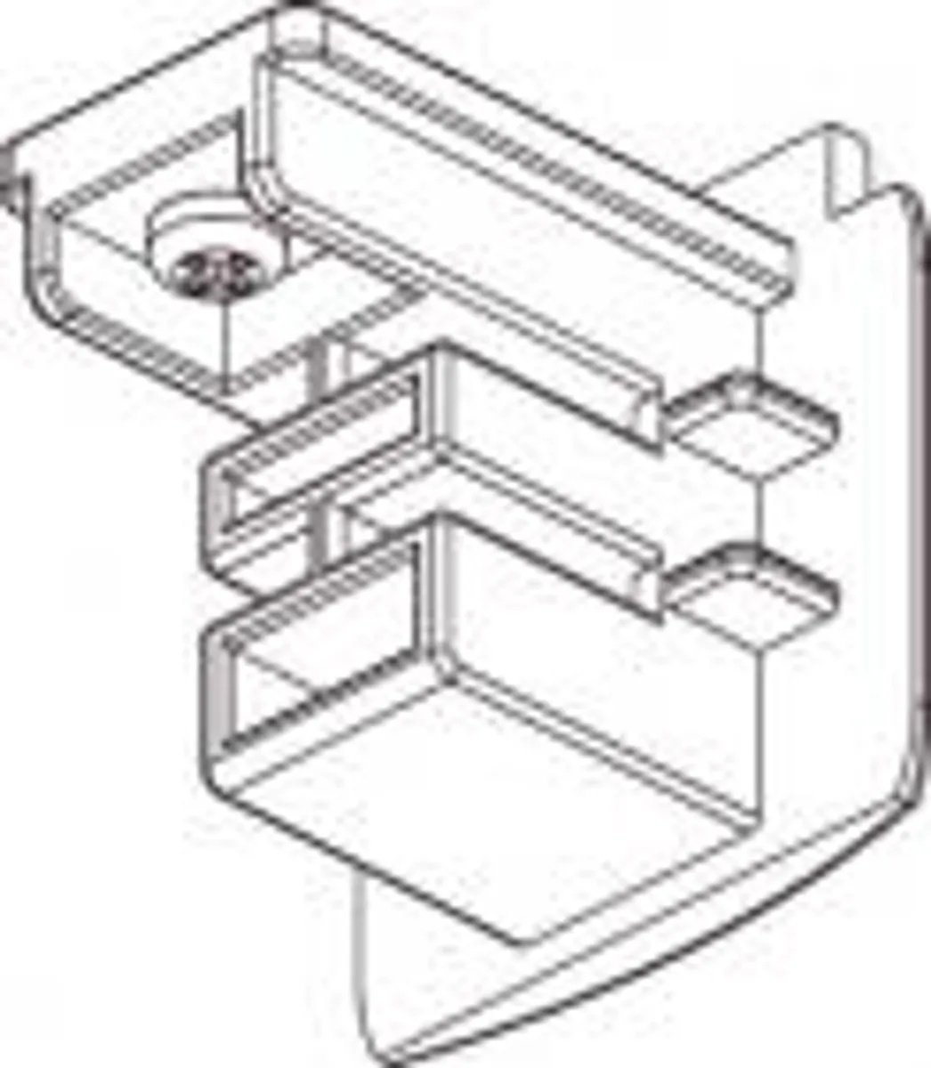 Global Endestykke 3-faset Hvid