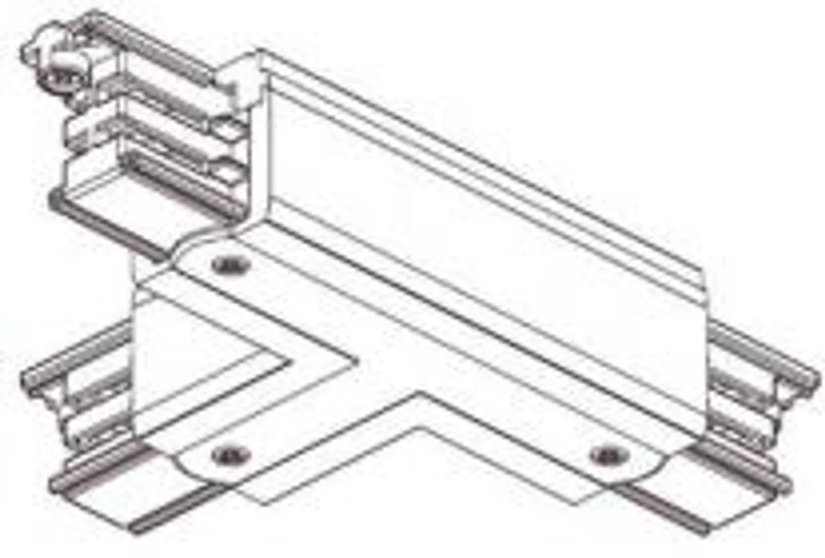 Global T-stykke 3-faset Venstre Hvid