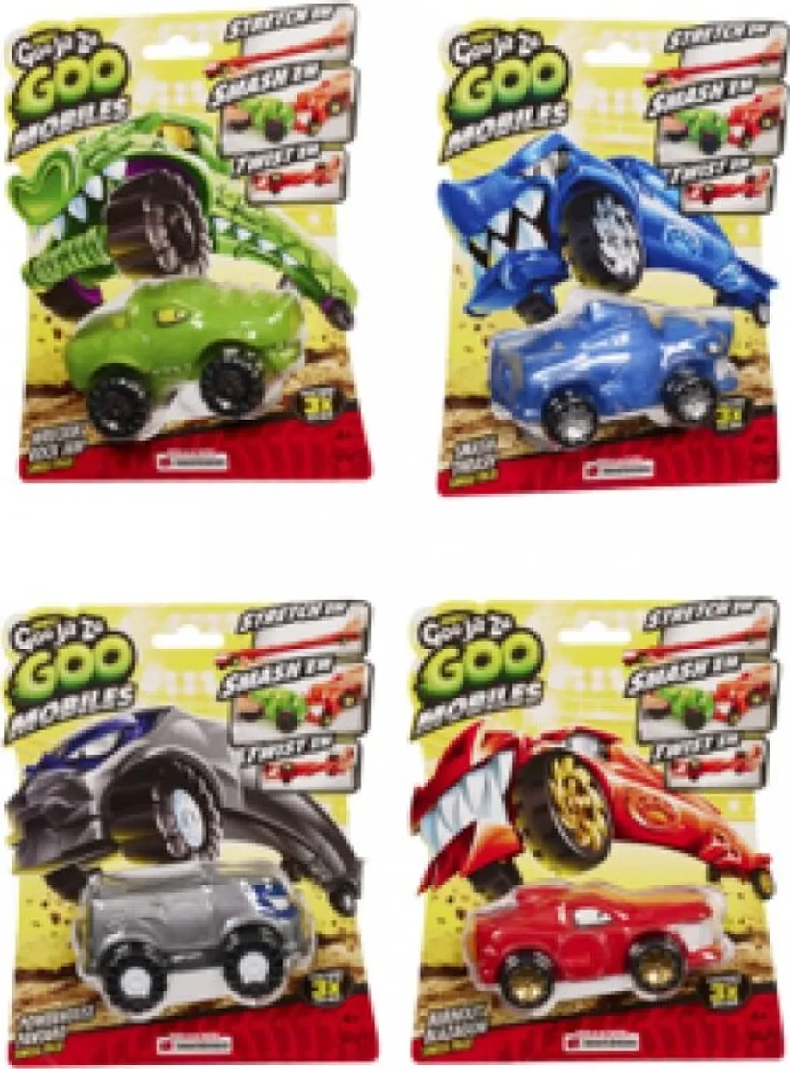 Goo Jit Zu - Goo Mobiles Smash Trash - Assorteret