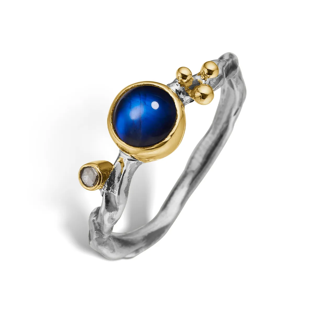 Grace Single Rainbow Moon Ring - 52