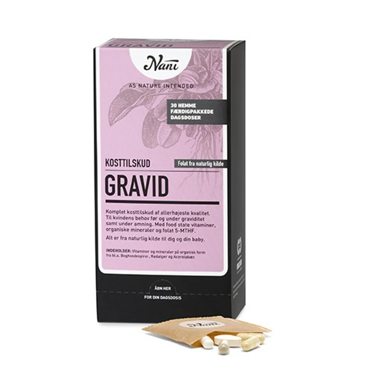 Gravid kurpakke Nani - 30 breve