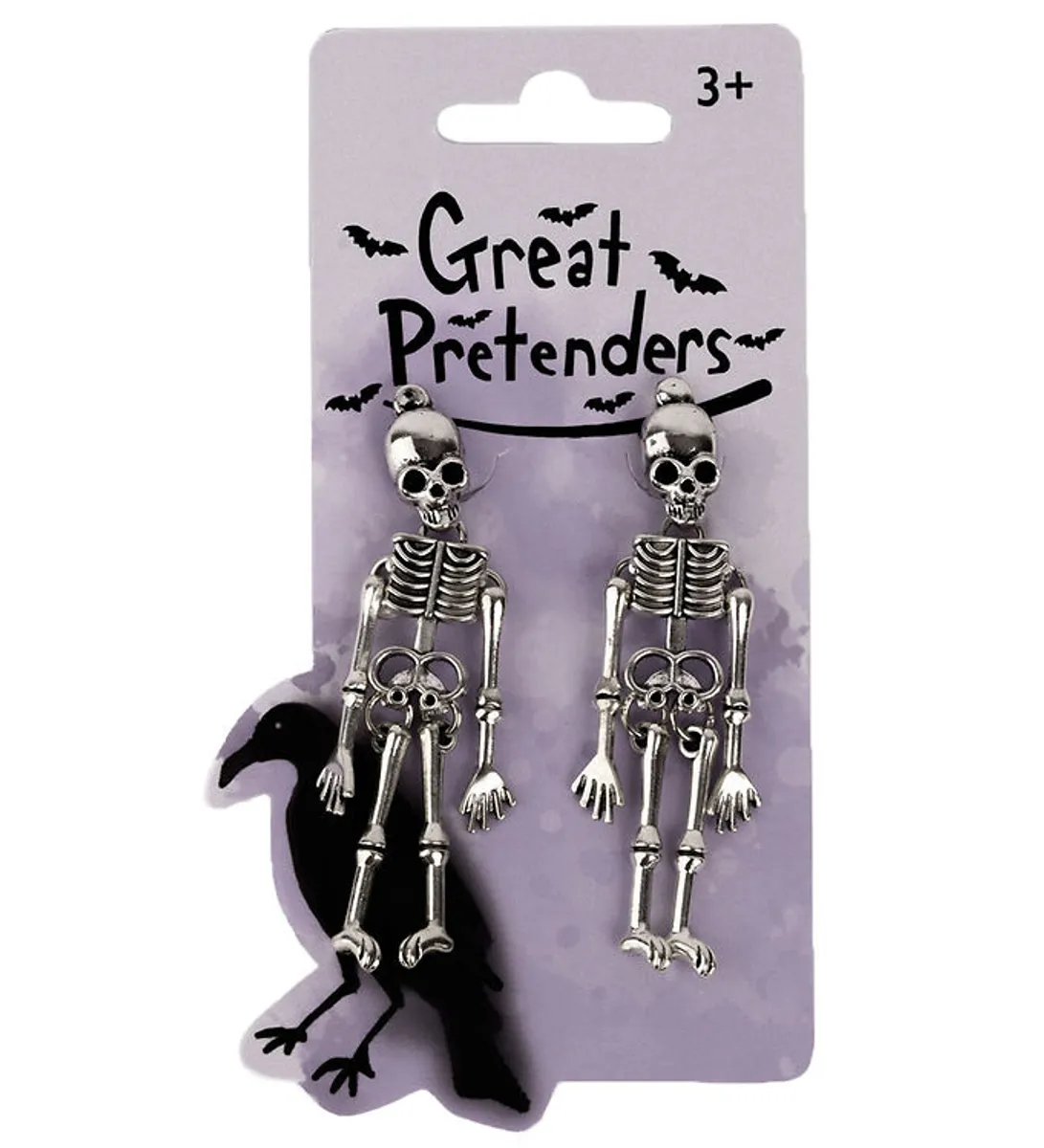 Great Pretenders Øreclips - Spooke Scary Skeleton