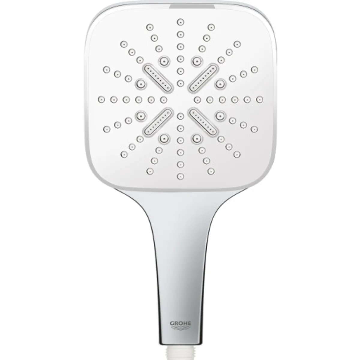 Grohe Rainshower SmartActive 130 Cube håndbruser, krom/hvid