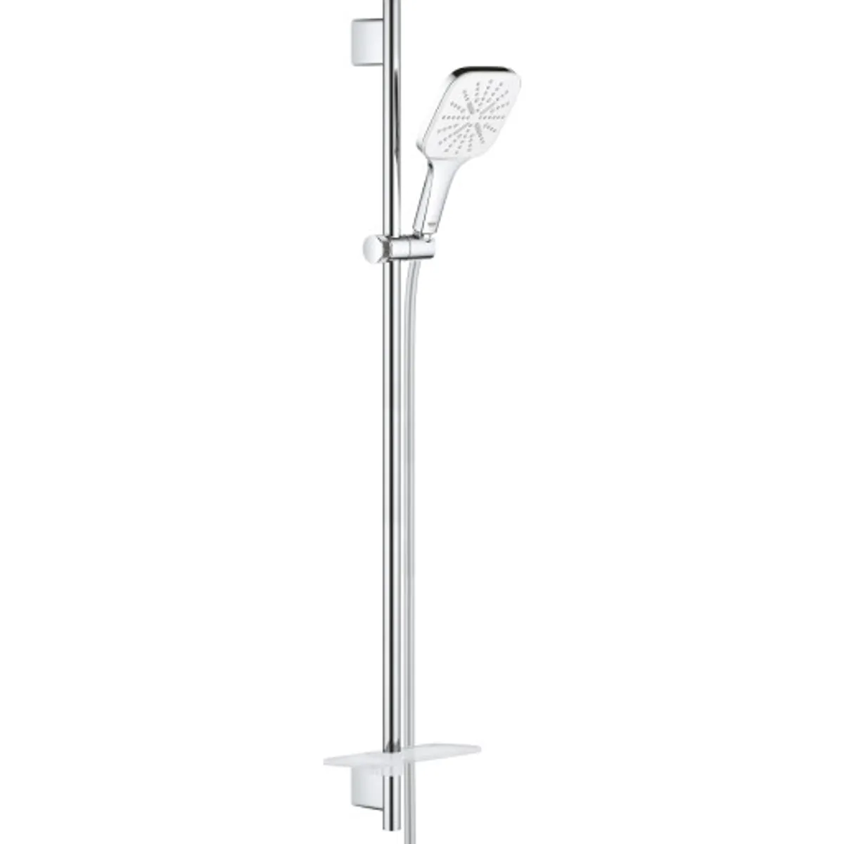 Grohe Rainshower SmartActive Cube 130 brusesæt, krom/hvid