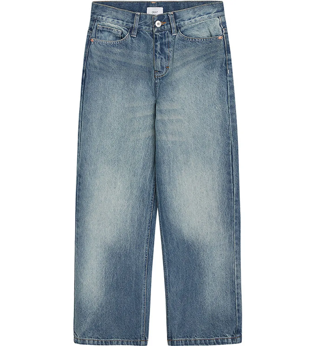 Grunt Jeans - GRWide Low Waist - Blå