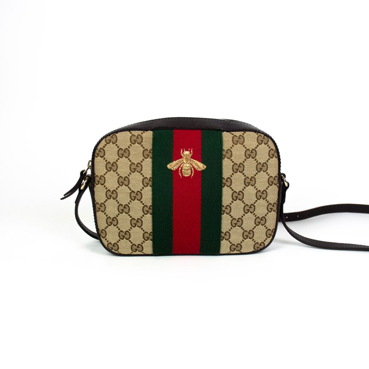 Gucci GG Canvas Bee Skuldertaske