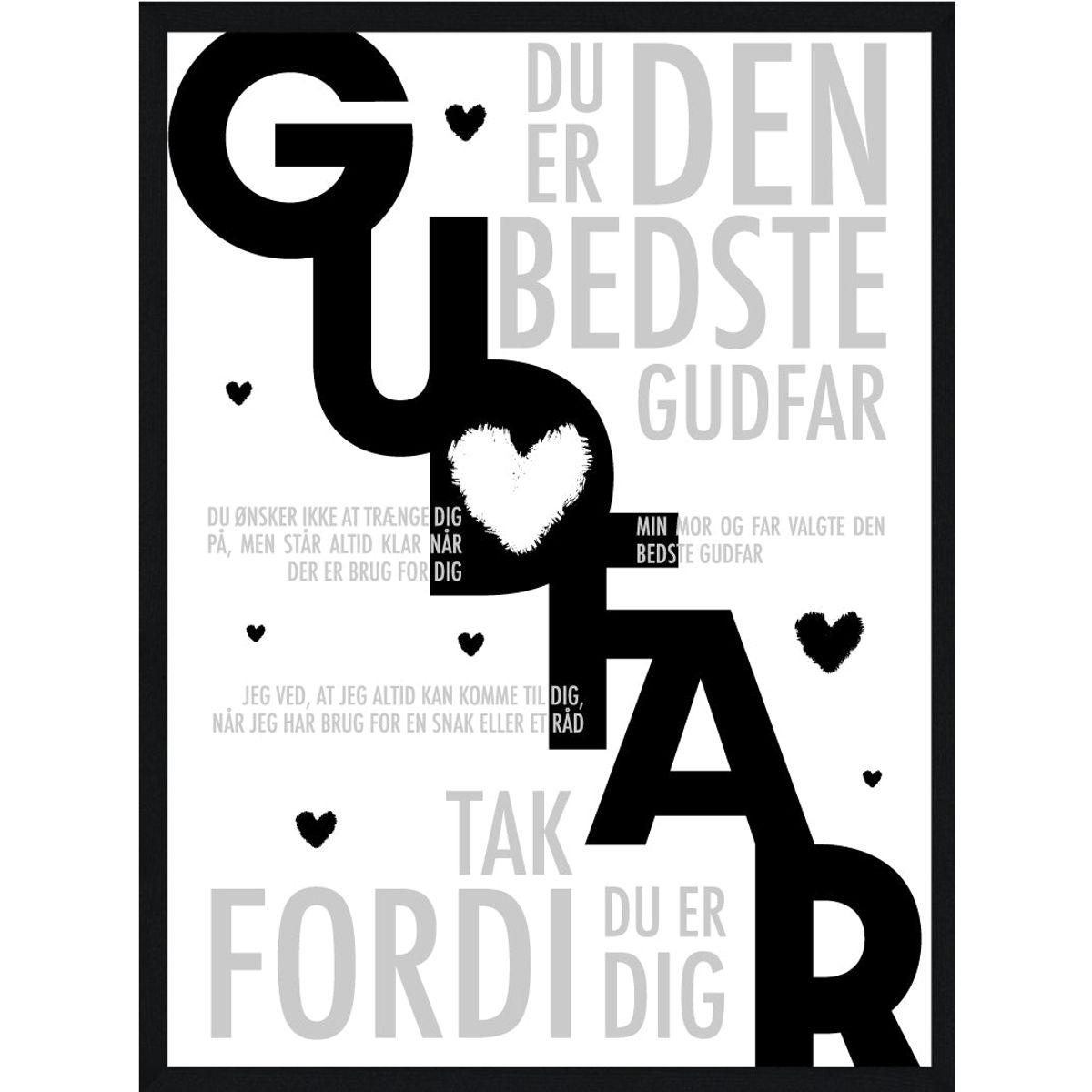 Gudfar plakat - Personlig plakat