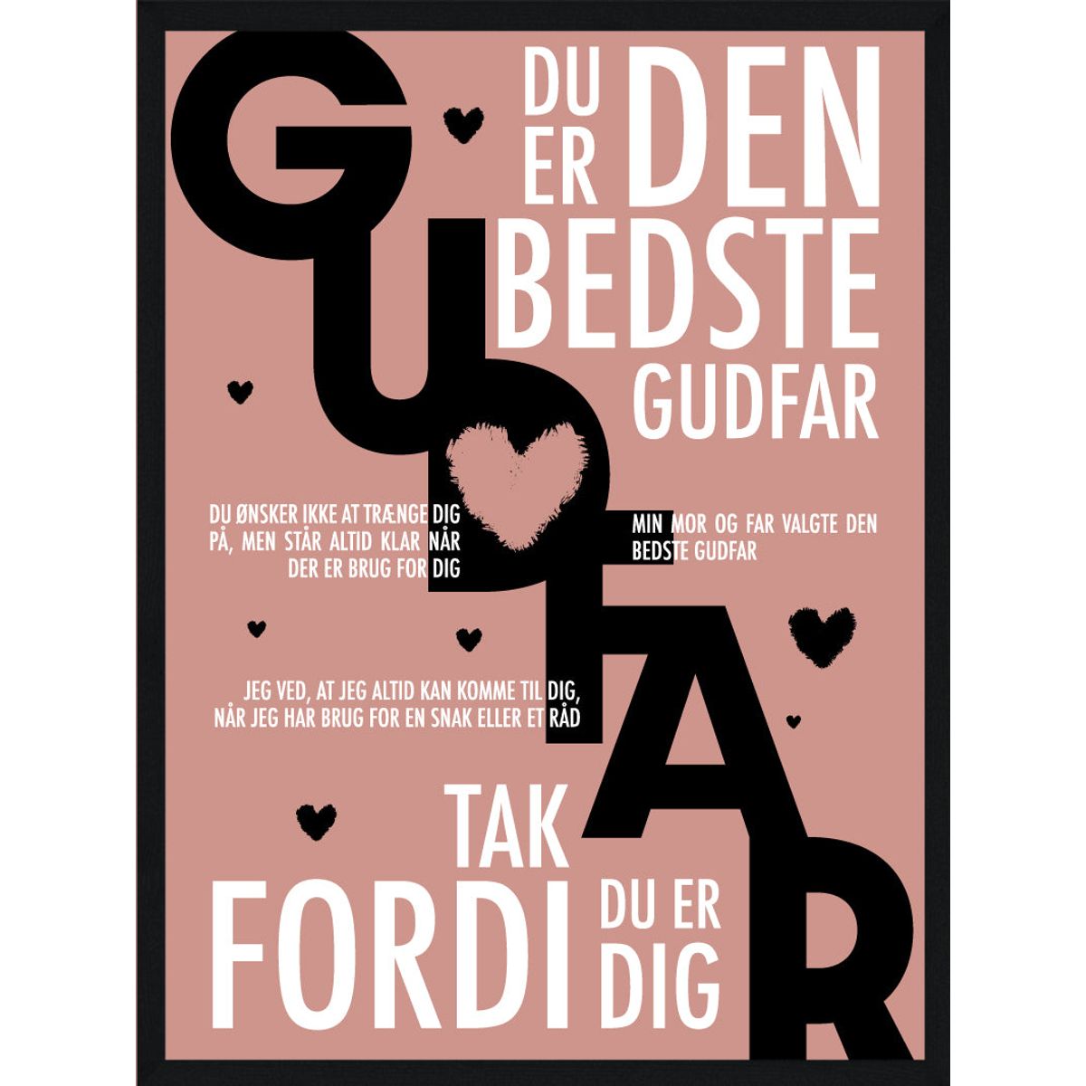 Gudfar plakat - Personlig plakat