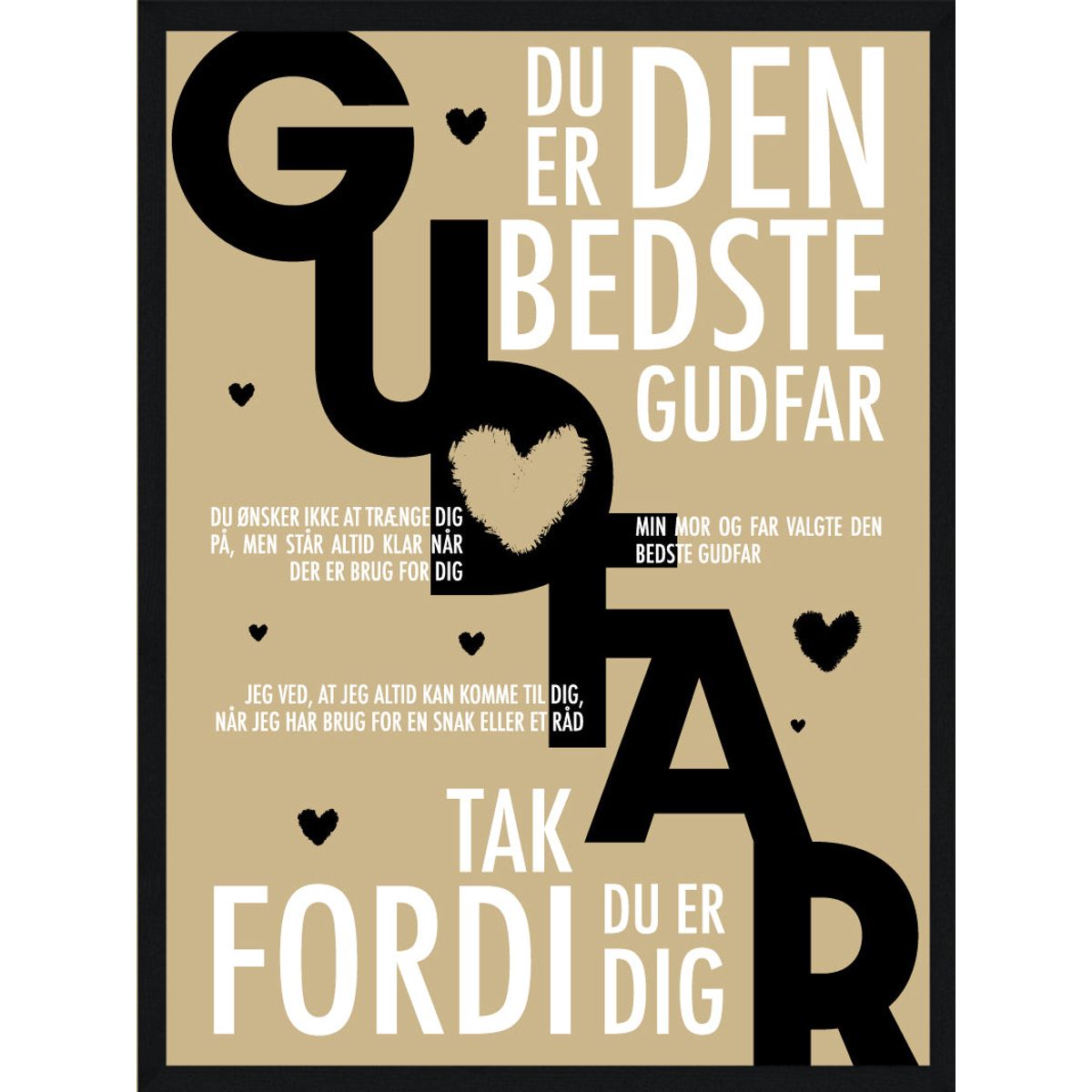 Gudfar plakat - Personlig plakat