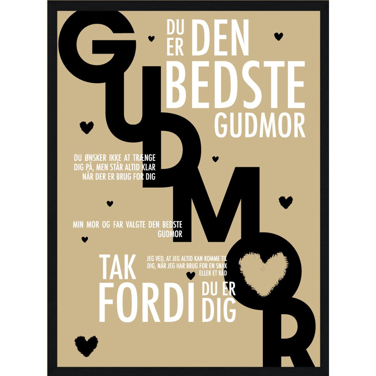 Gudmor plakat - Personlig plakat