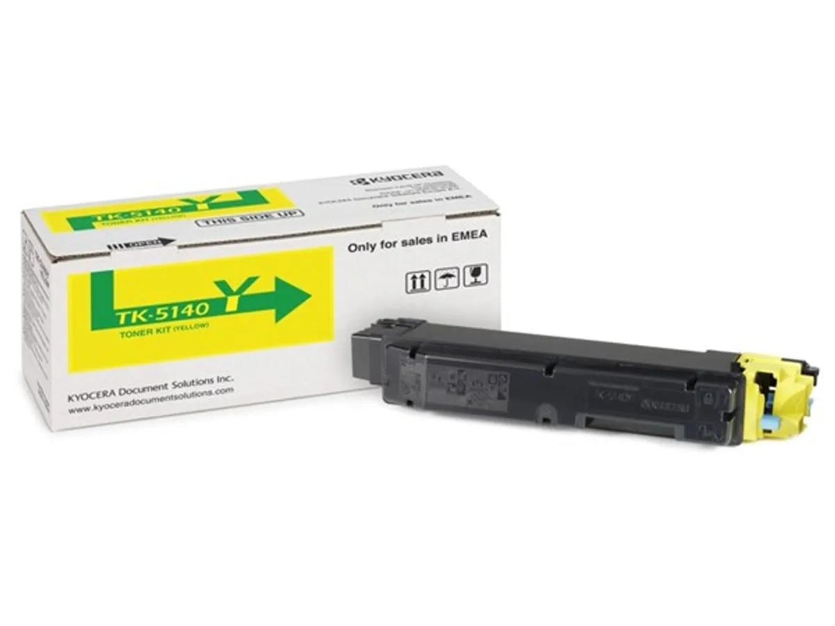 Gul lasertoner TK-5140Y - Kyocera -