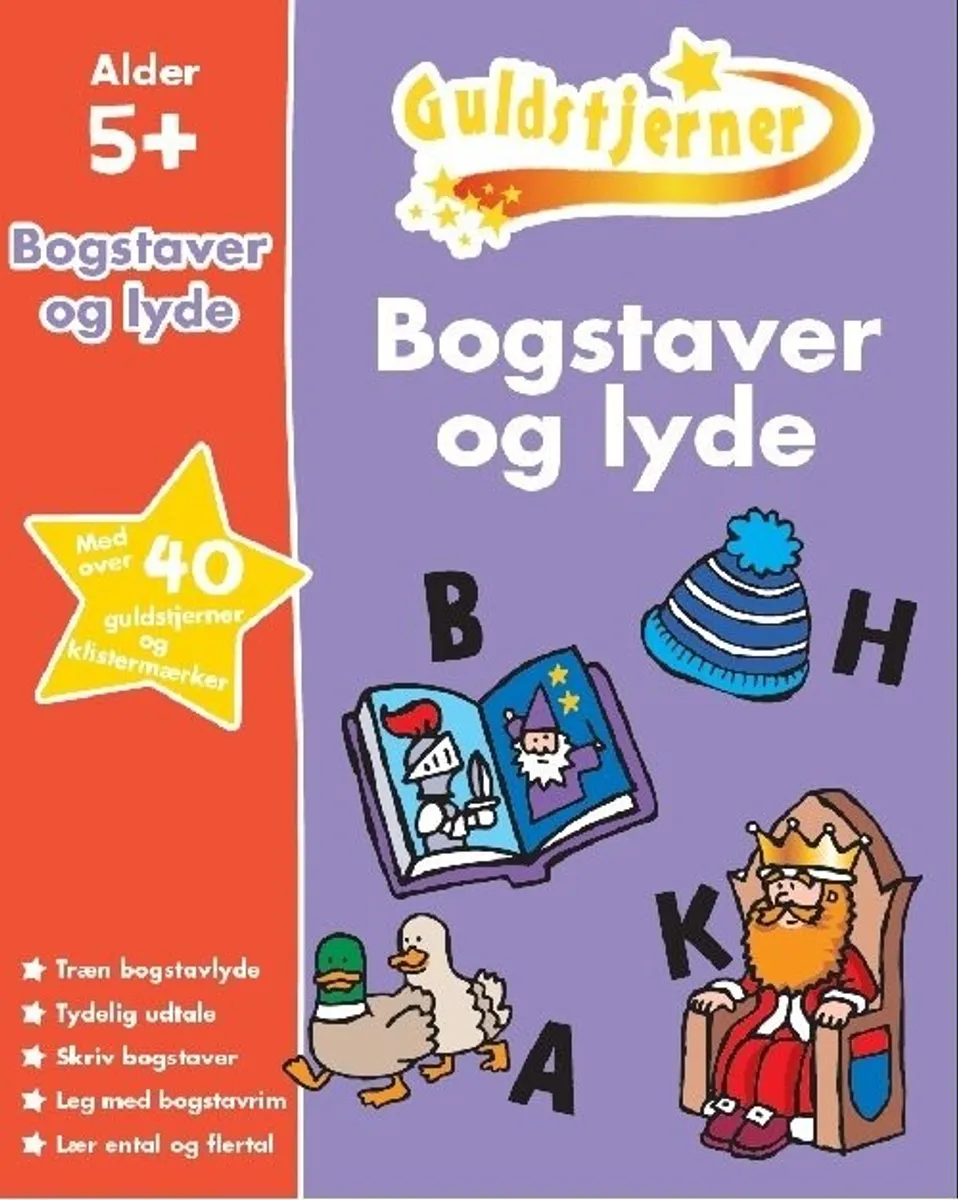 Guldstjerner - Bogstaver Og Lyde - Diverse - Bog