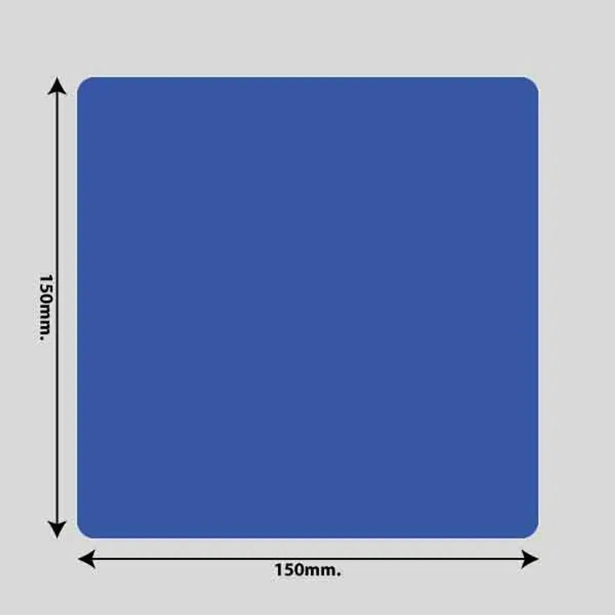 Gulvmarkerings Tape og Symboler. - Blå / Firkant 150mm x 150mm (10 stk. pakke)
