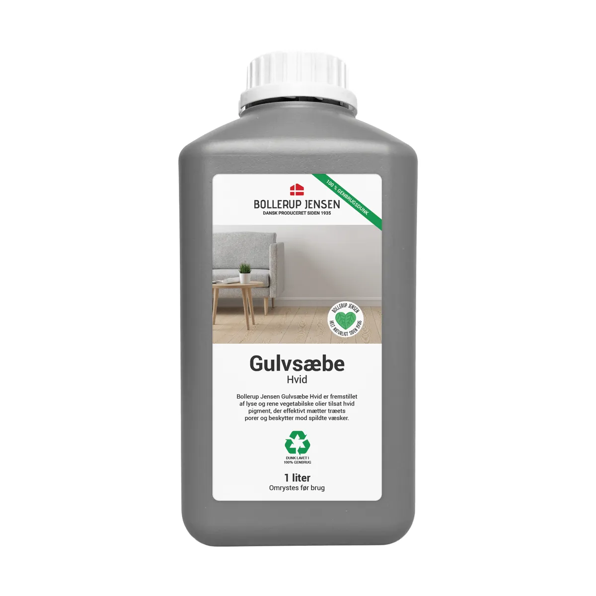 Gulvsæbe Hvid - 1 liter