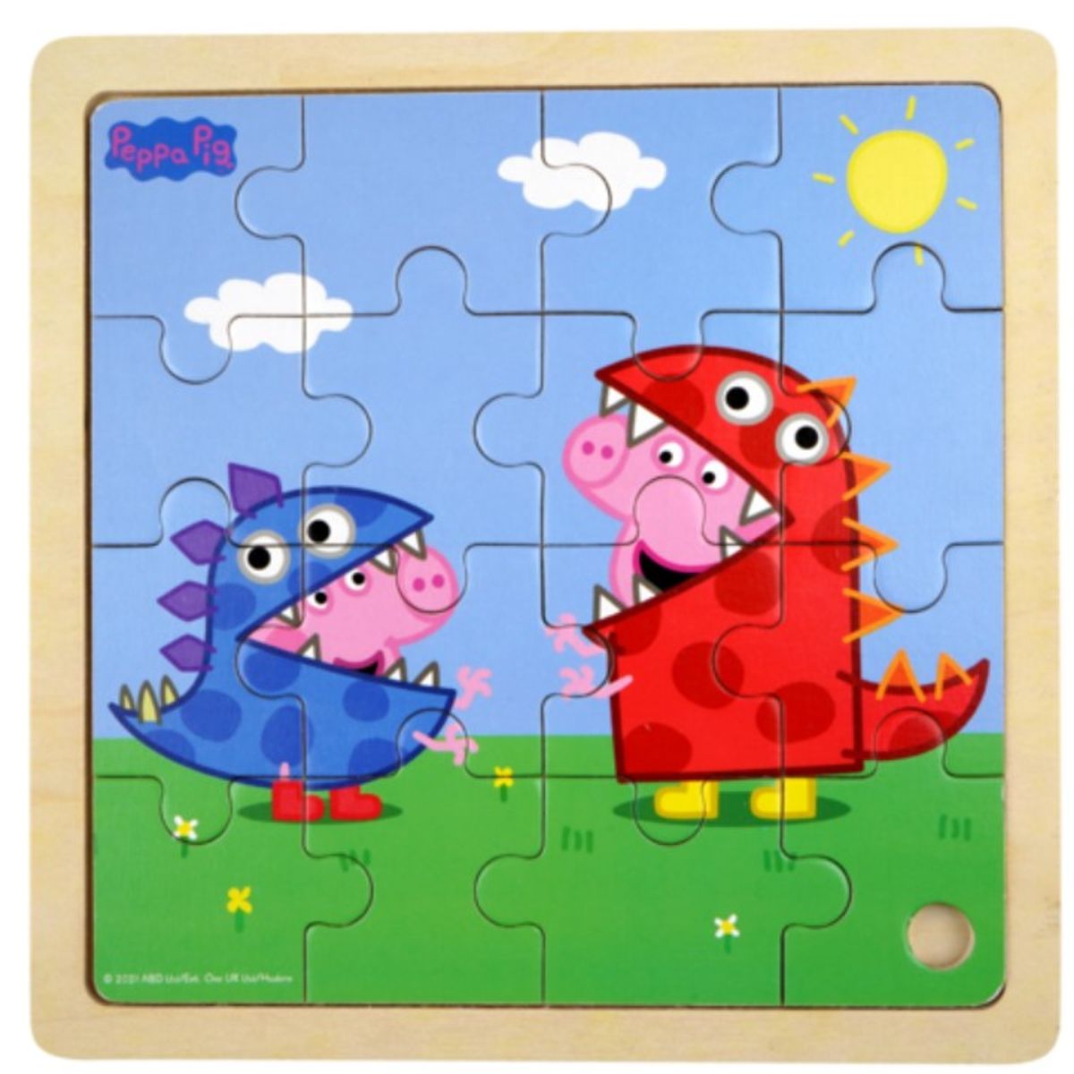 Gurli Gris - Wooden Puzzle - Dino DressUp