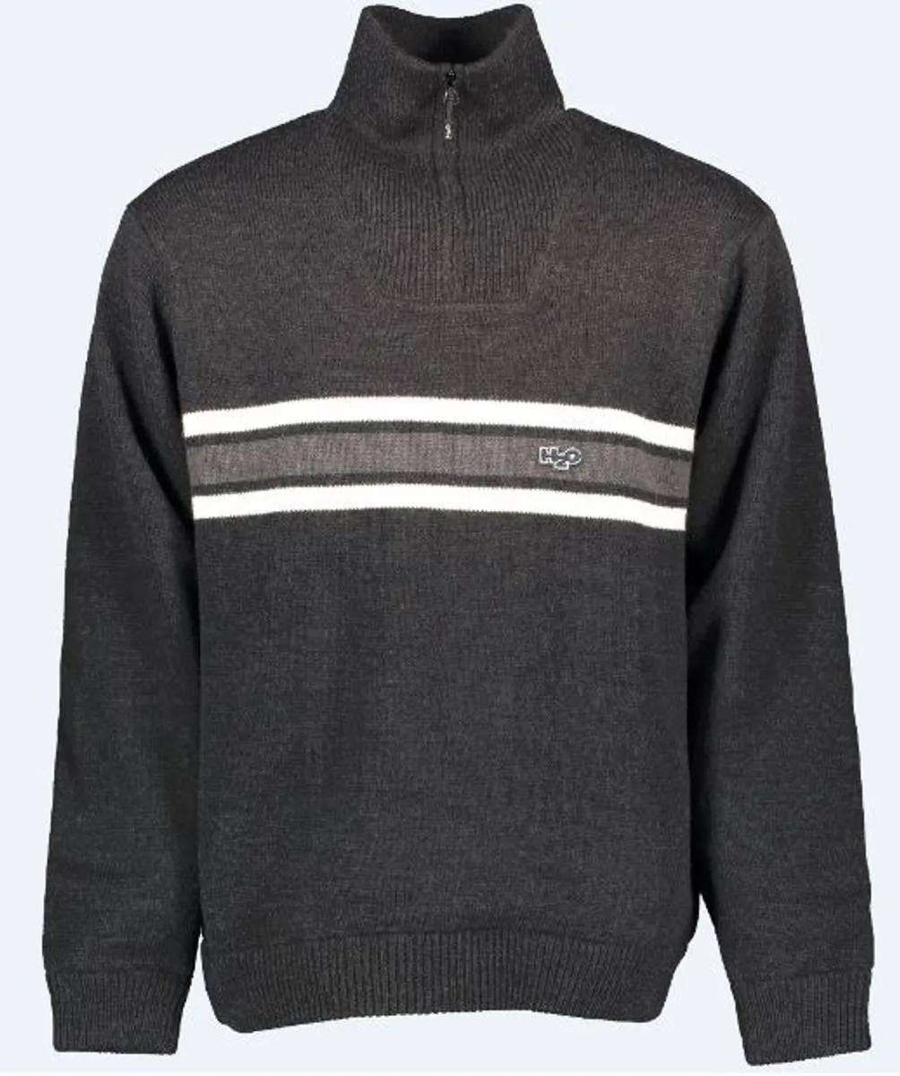 H2o Icon Stripe Wind Knit Herre (Farve: Sort, Størrelse: M)