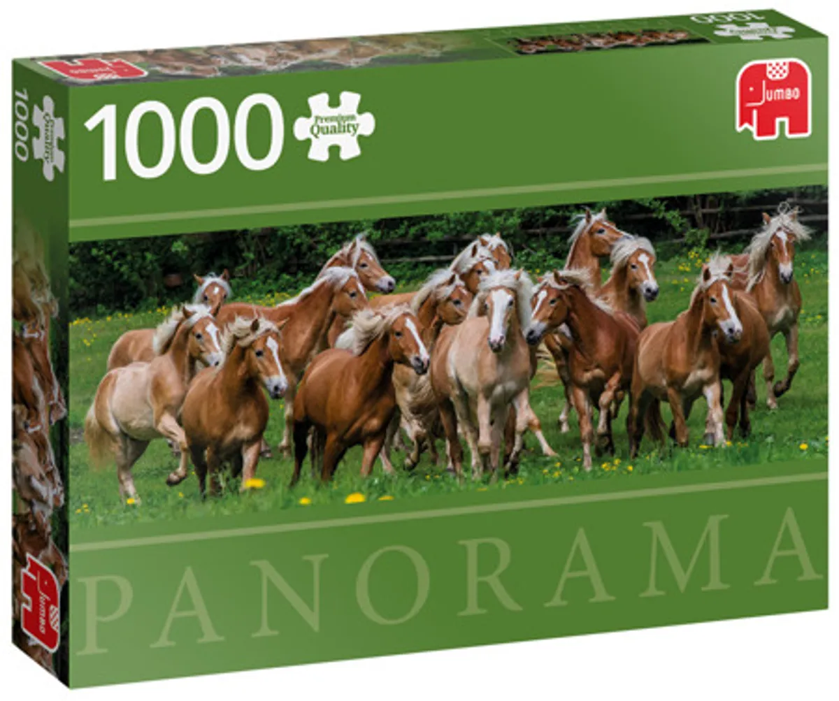 Halfinger Horses - Panorama - 1000 brikker