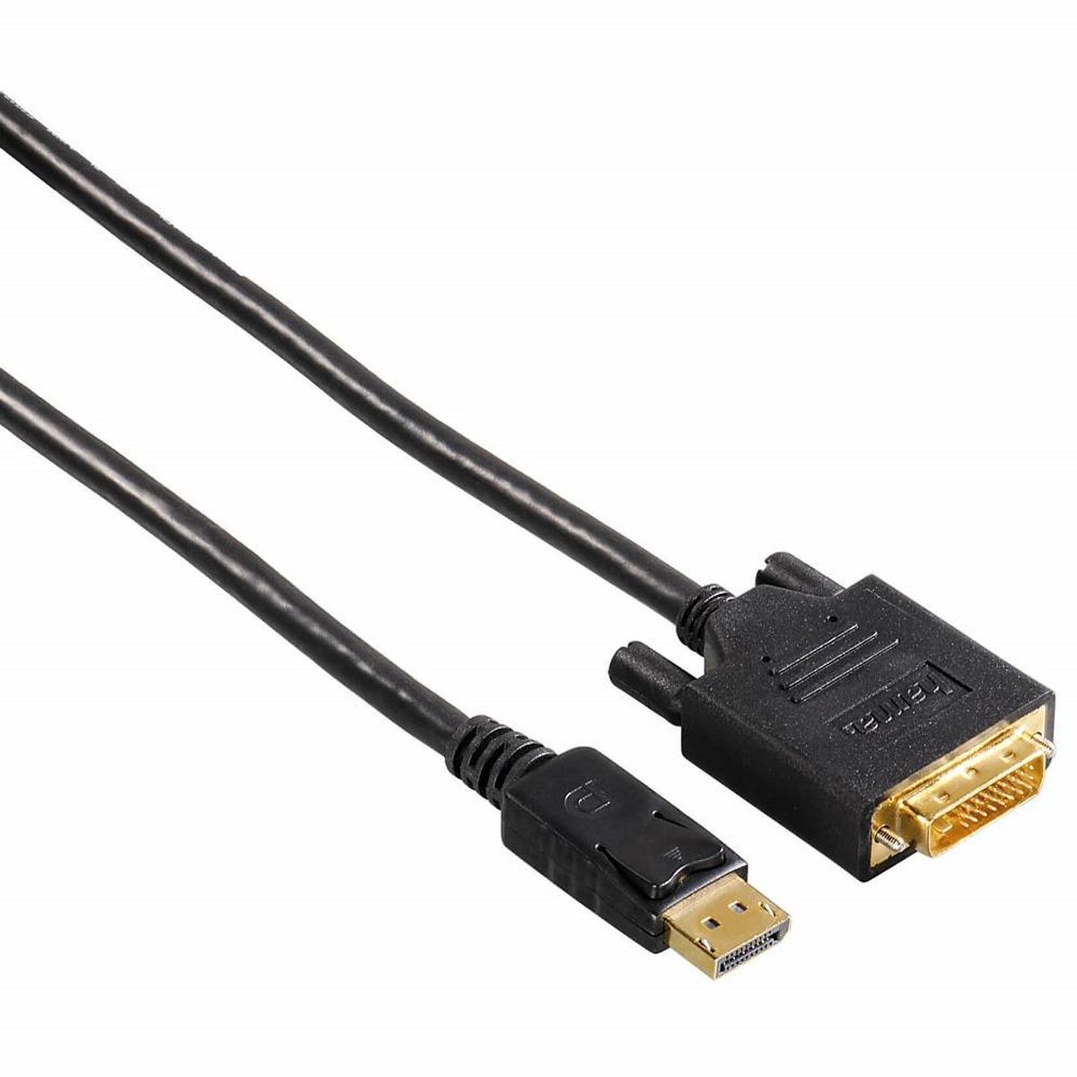 HAMA Displayport til DVI Kabel - Guldbelagt - 1.8 m