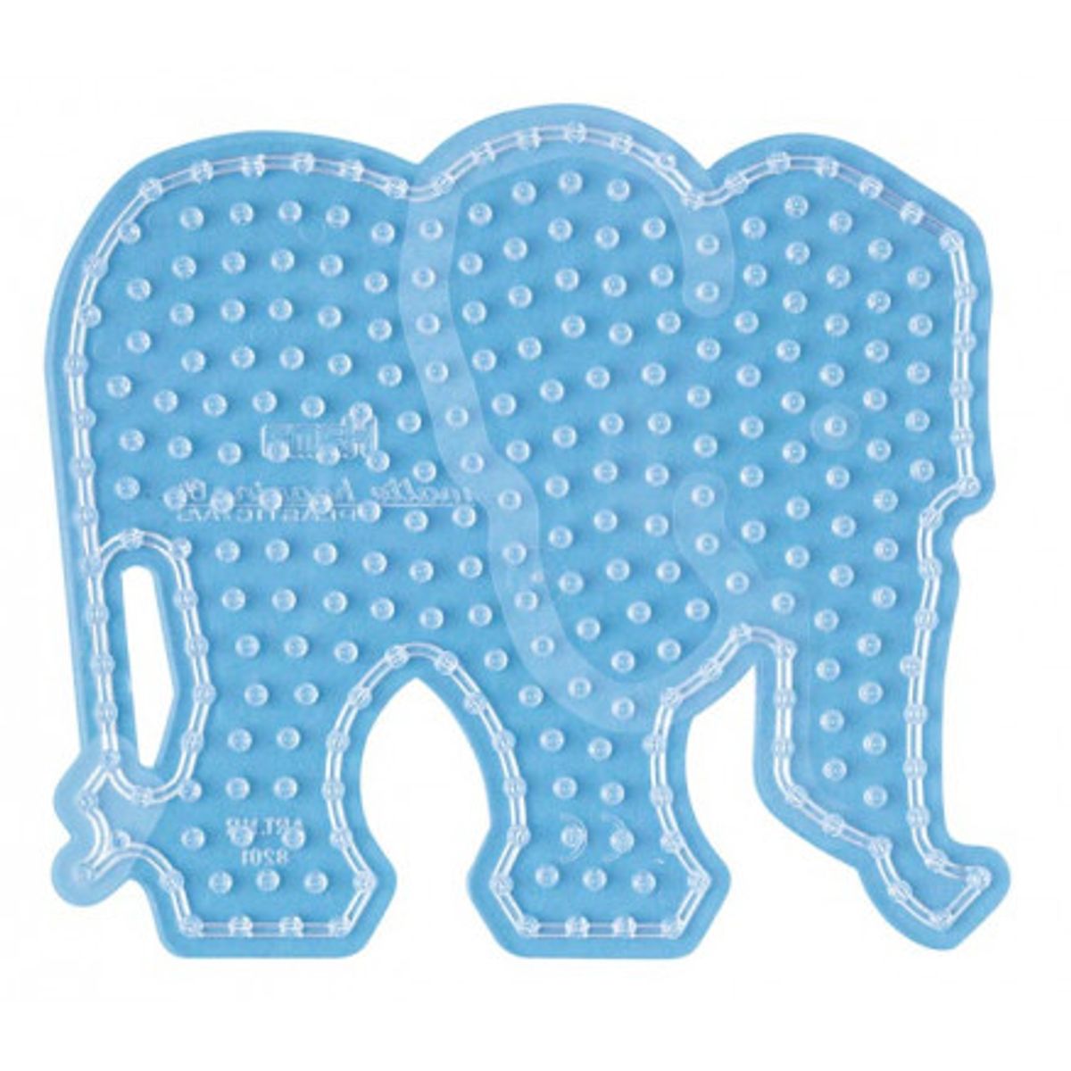 Hama Maxi Perleplade 8201 Elefant Transparent - 1 stk