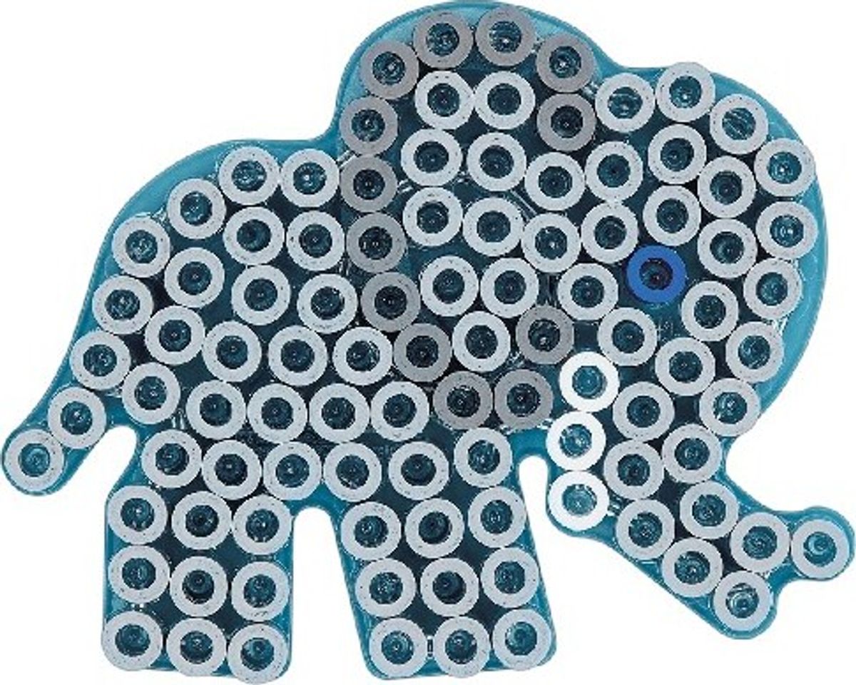 Hama Maxi Perleplade - Elefant - Transparent - 14x11,5 Cm - 8230