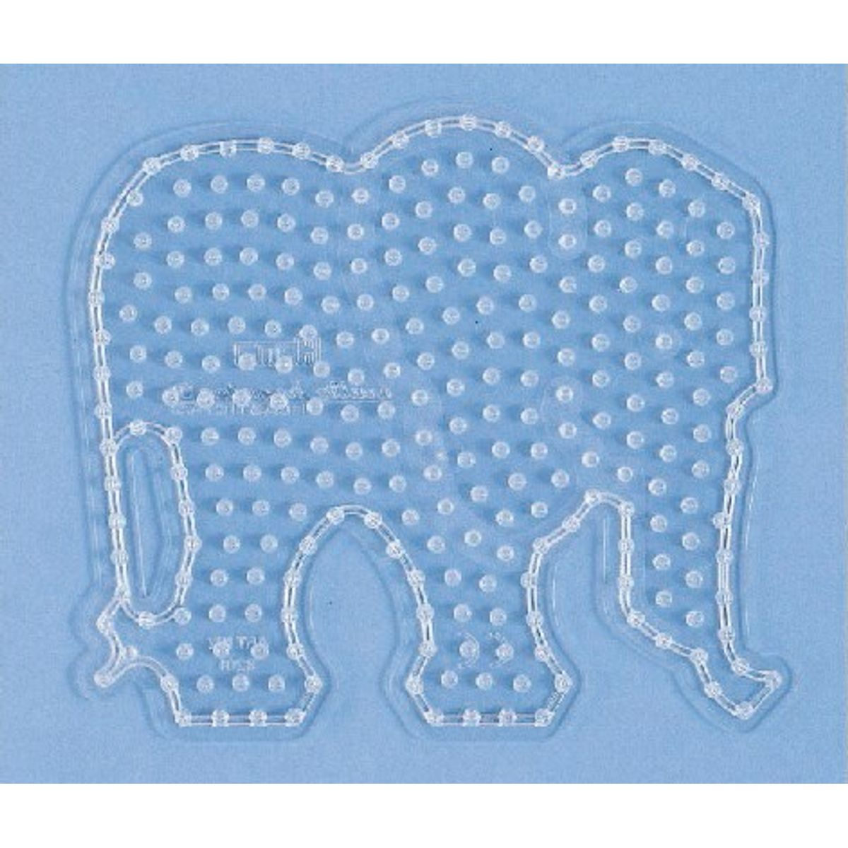 Hama Maxi Perleplade - Elefant - Transparent - 17,5x19,5 Cm - 8201