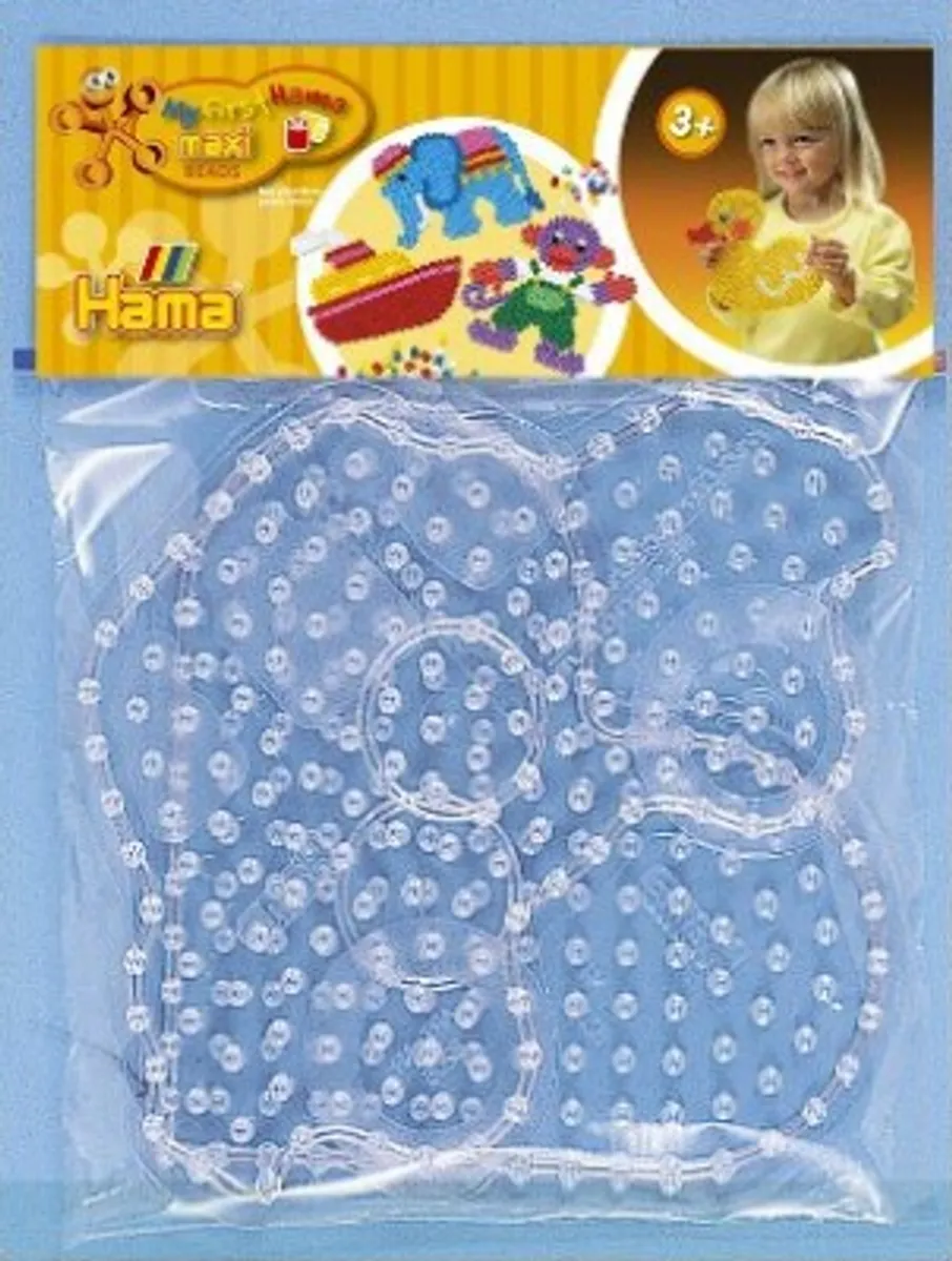 Hama Maxi Perleplader - Bil Og Hjerte - Transparent - 8253