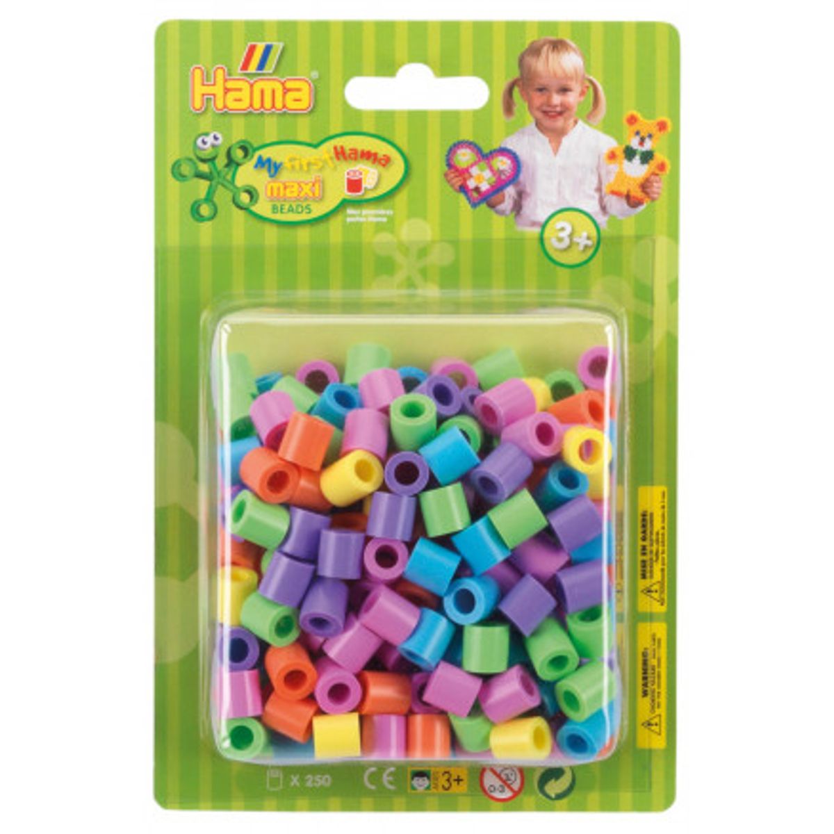 Hama Maxi Perler Blisterpak 8521 Mix 50 - 250 stk