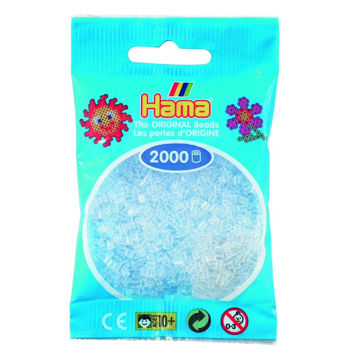 Hama Mini Perler 2.000 stk klar - Mini (501-19)