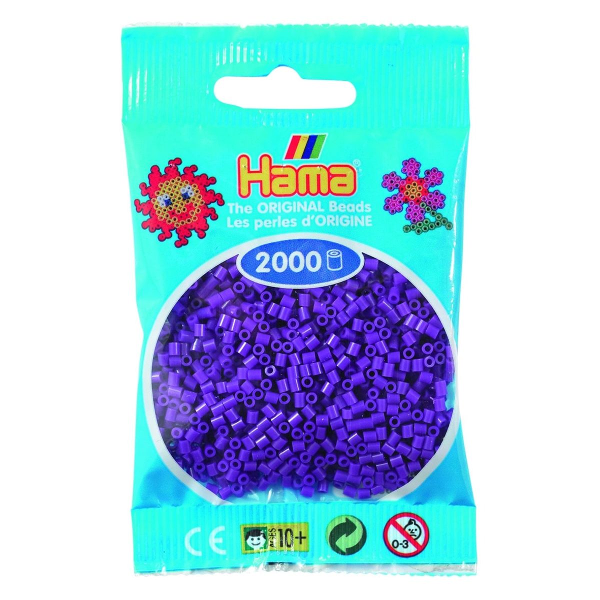 Hama Mini Perler 2.000 stk lilla - Mini (501-07)