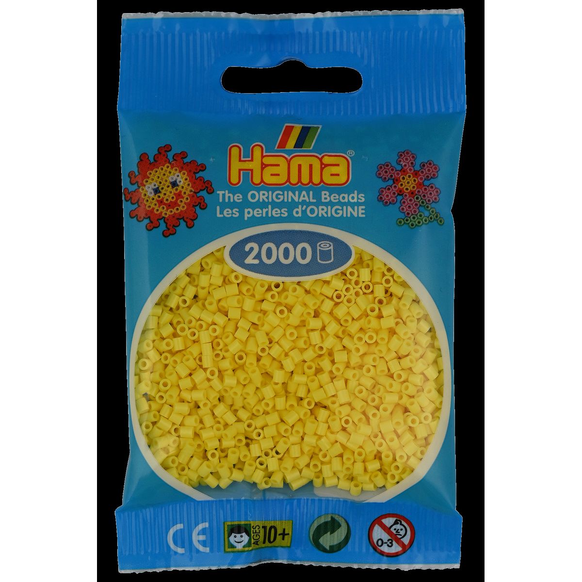 Hama Mini Perler 2.000 stk lysegul - Mini (501-103)