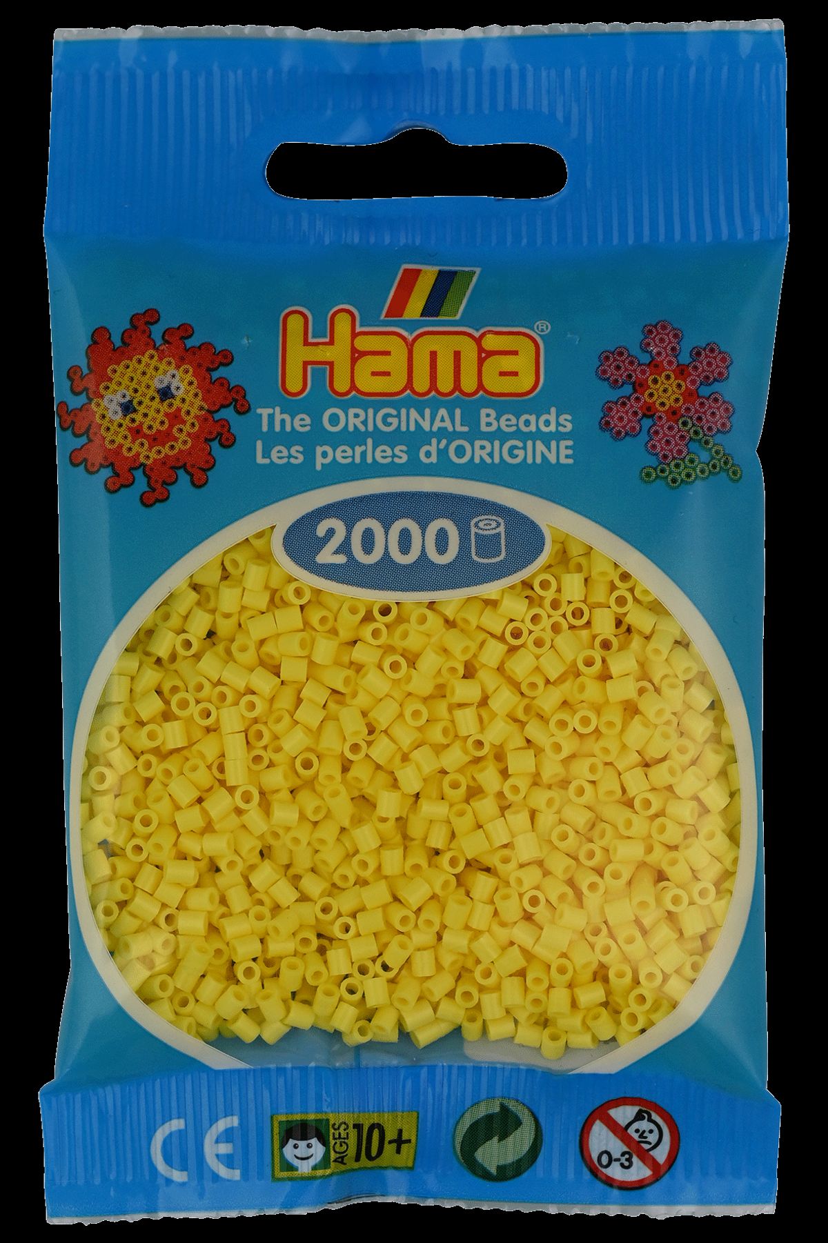 Hama Mini Perler 2.000 stk lysegul - Mini (501-103)