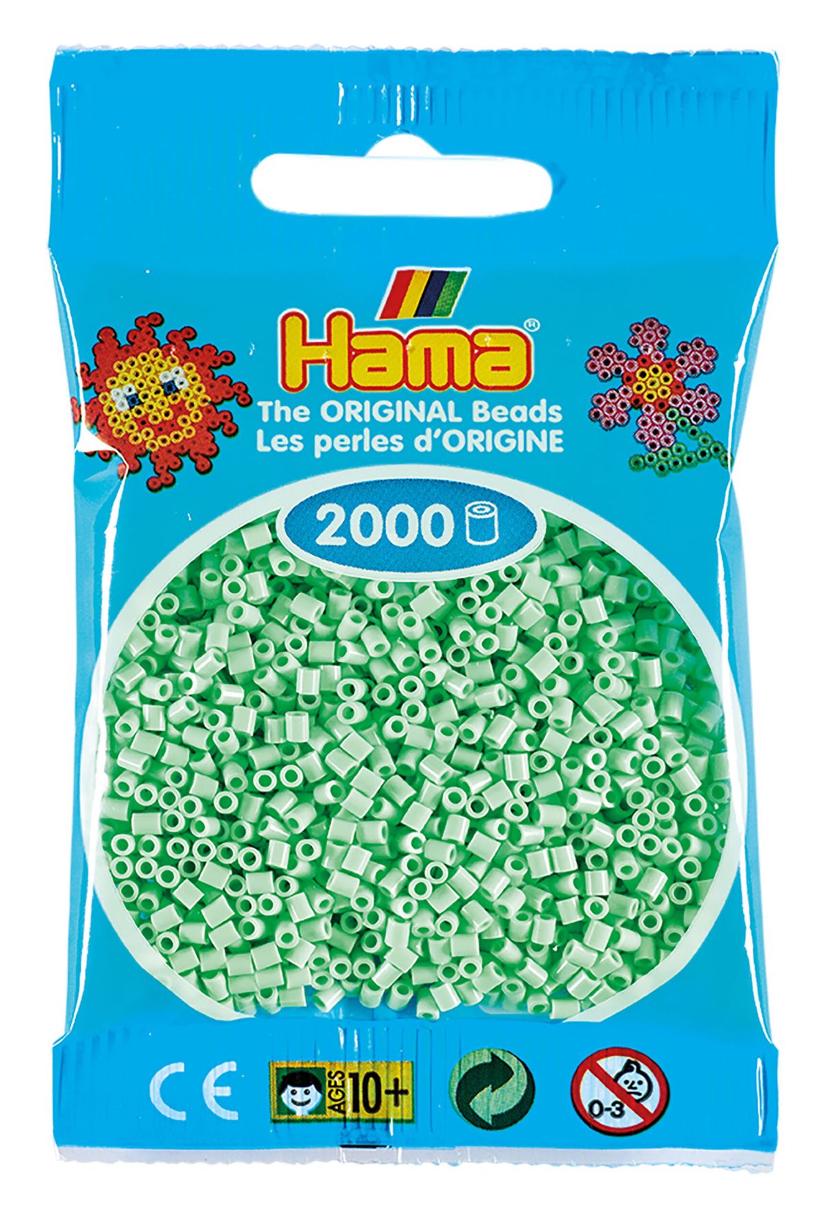 Hama Mini Perler 2.000 stk pastel mint - Mini (501-98)