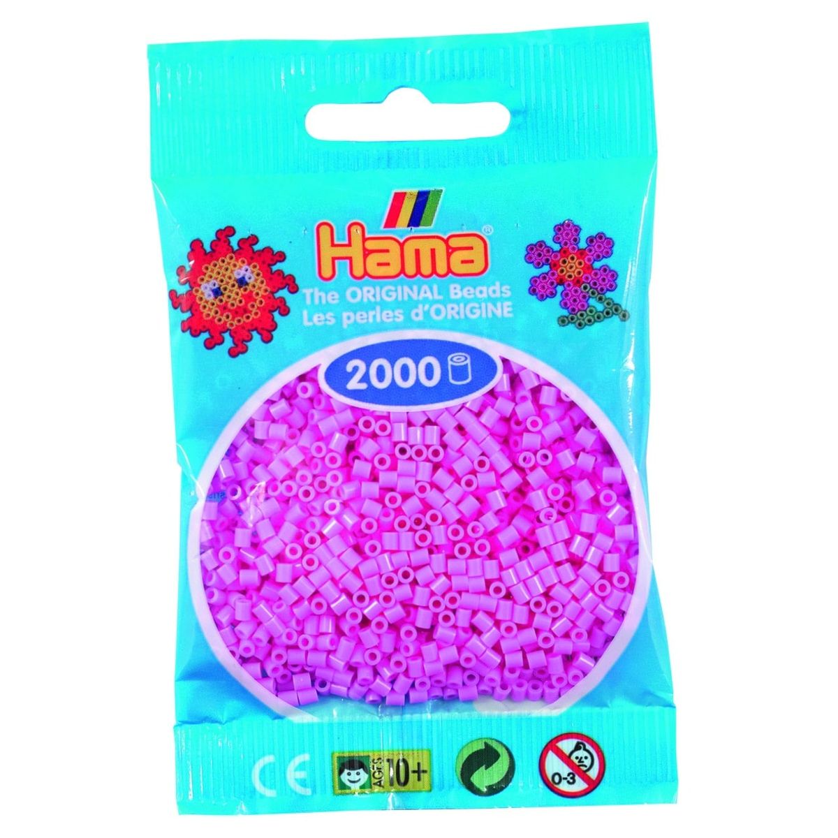 Hama Mini Perler 2.000 stk pastel pink - Mini (501-48)