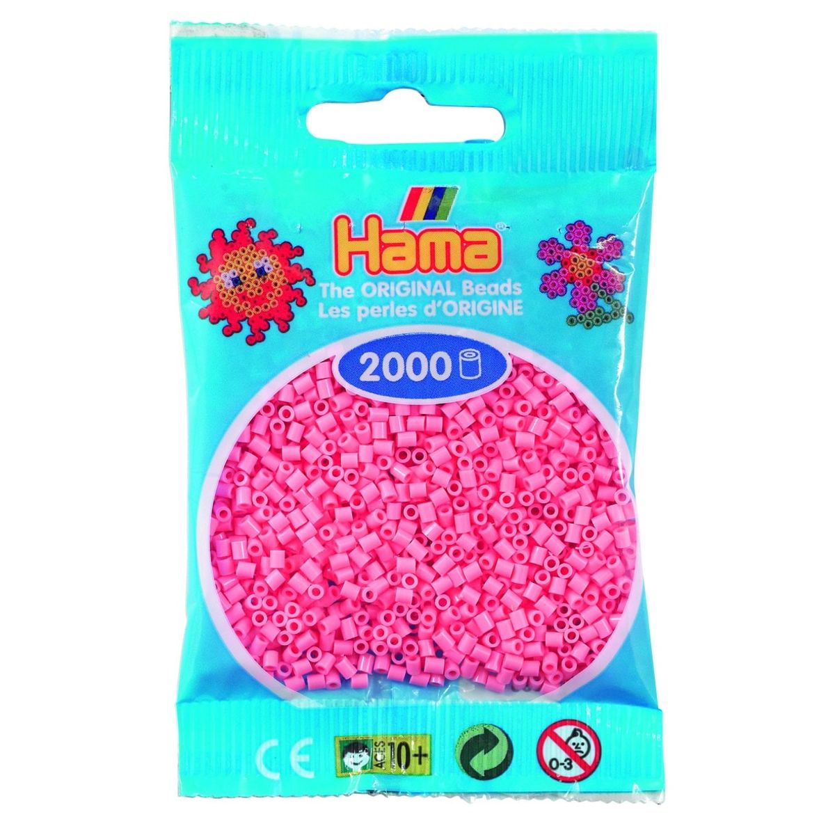 Hama Mini Perler 2.000 stk pink - Mini (501-06)