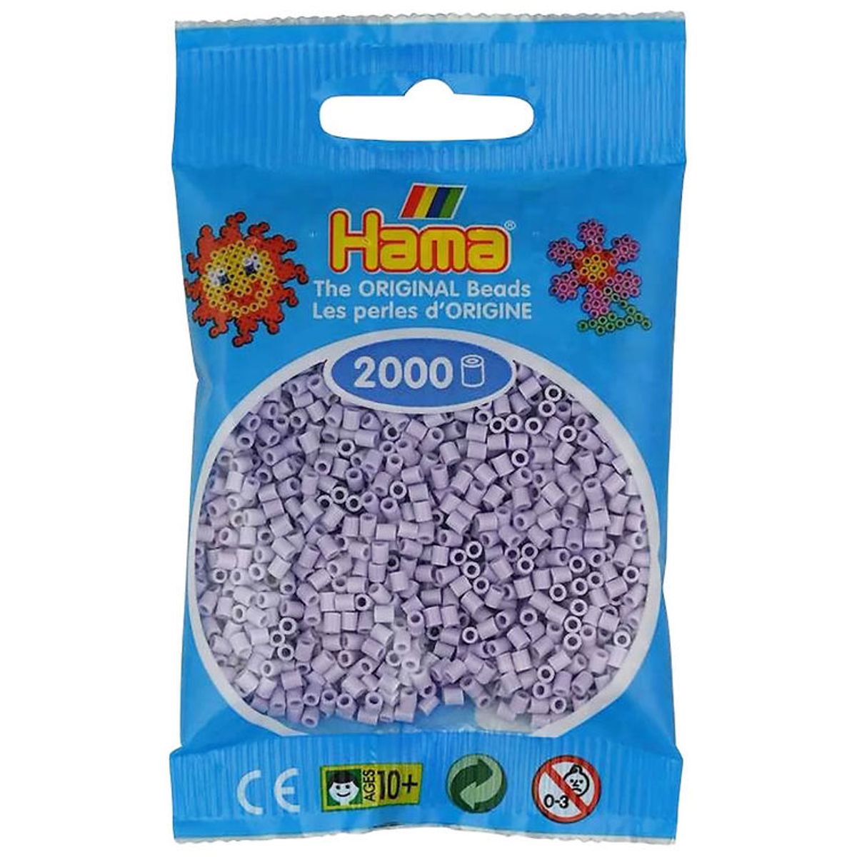 Hama Mini Perler - 2000 stk. - 106 Lys Lavendel