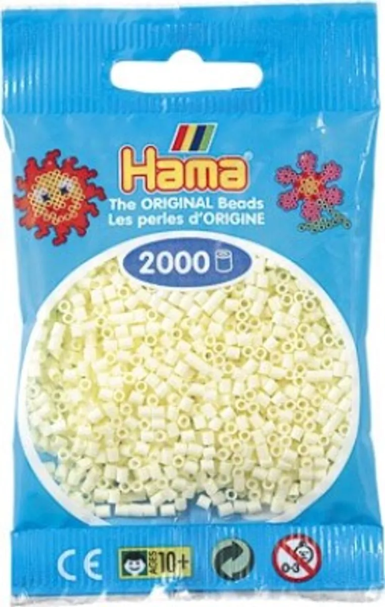 Hama Mini Perler - Creme - 2.000 Stk. - 501-02