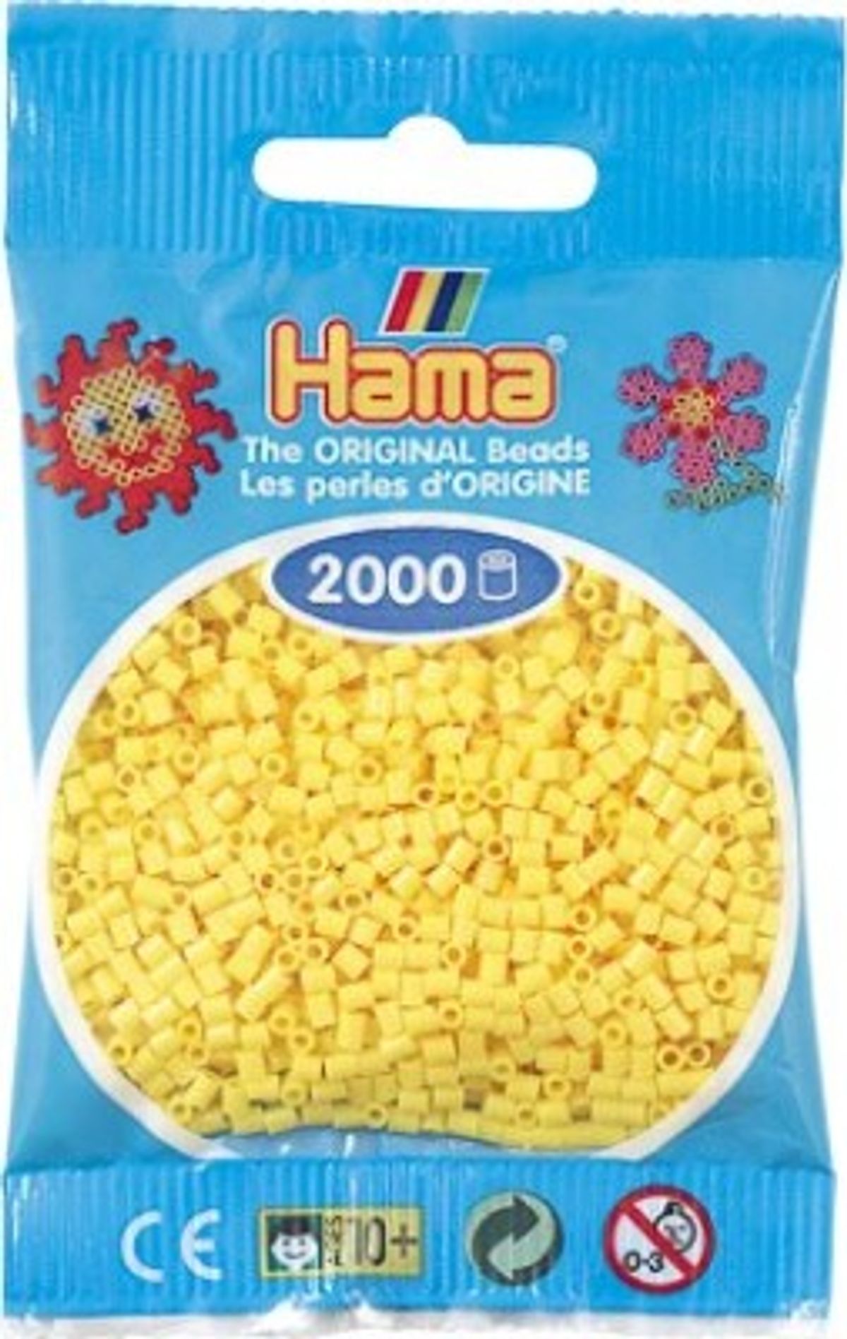 Hama Mini Perler - Gul - 2.000 Stk. - 501-03