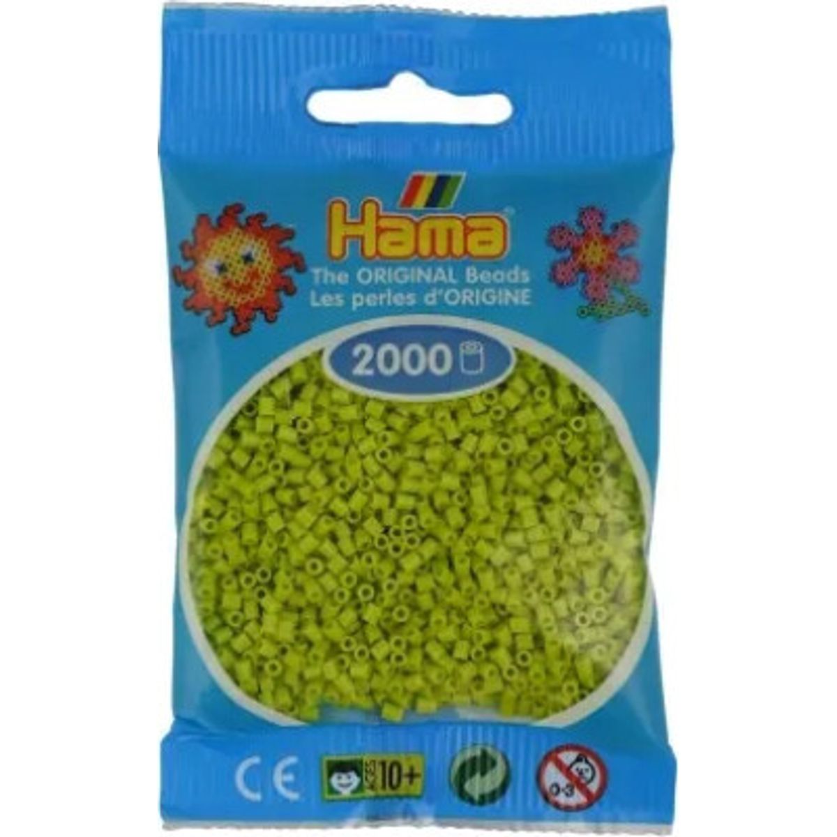 Hama Mini Perler - Lime - 2.000 Stk. - 501-104