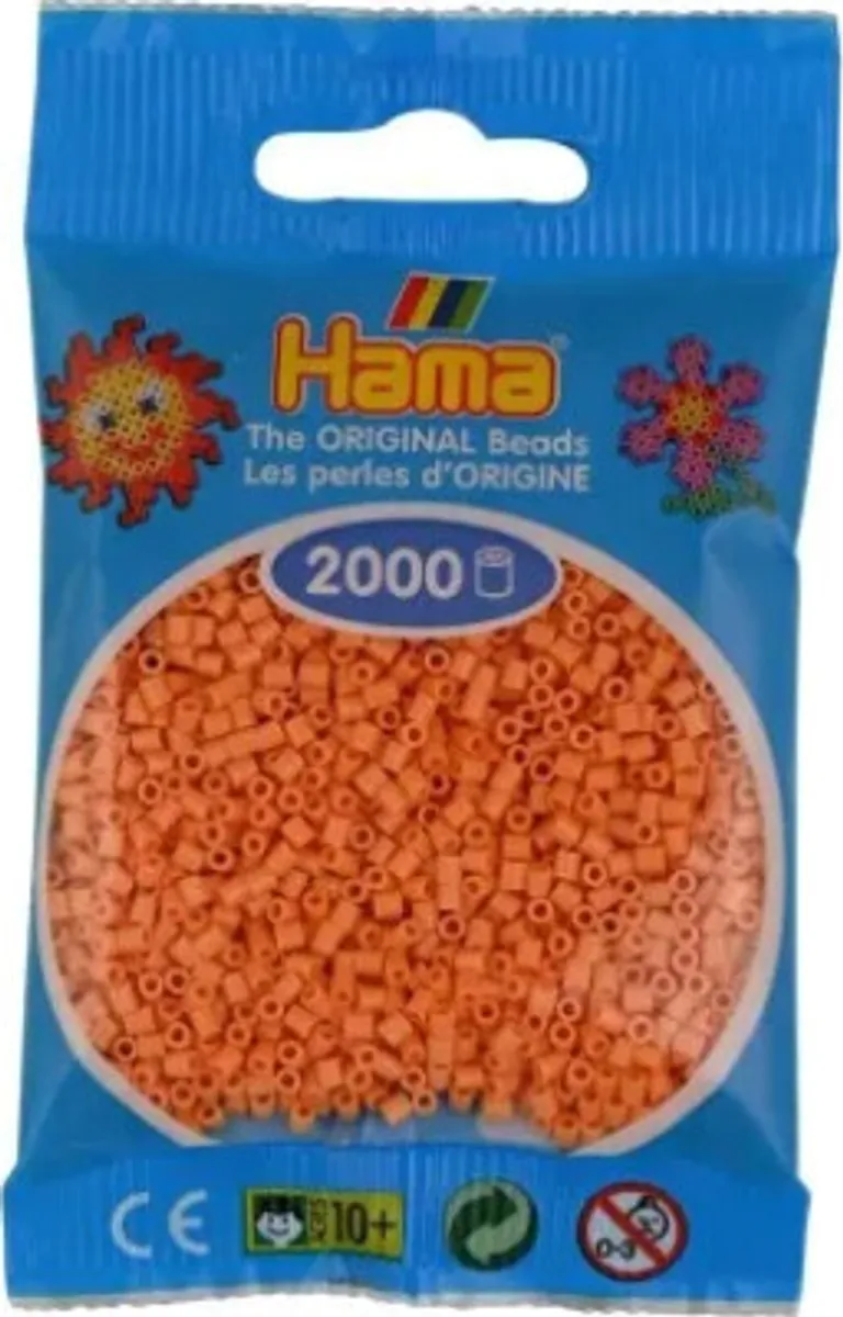 Hama Mini Perler - Lys Abriko - 2.000 Stk. - 501-105