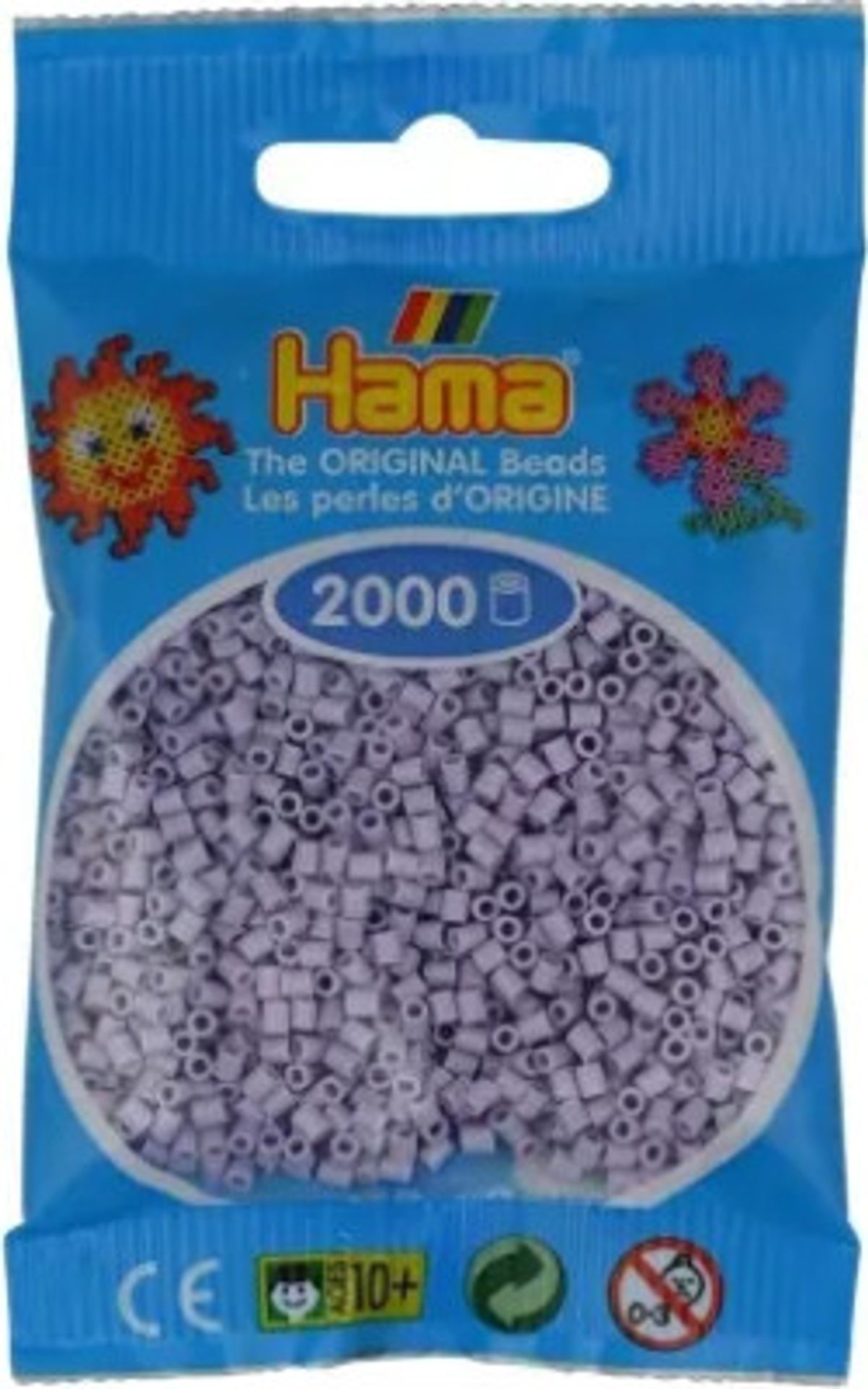 Hama Mini Perler - Lys Lavendel - 2.000 Stk. - 501-106